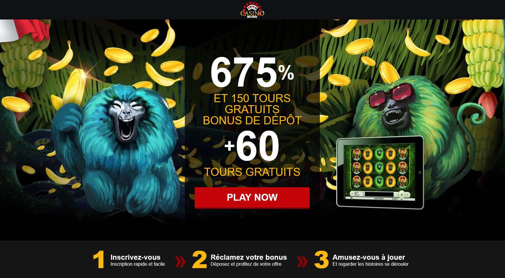 675 % ET 150 TOURS GRATUITS BONUS DE DÉPÔT + 60 TOURS GRATUITS 675 % ET 150 TOURS GRATUITS BONUS DE DÉPÔT + 60 TOURS GRATUITS
