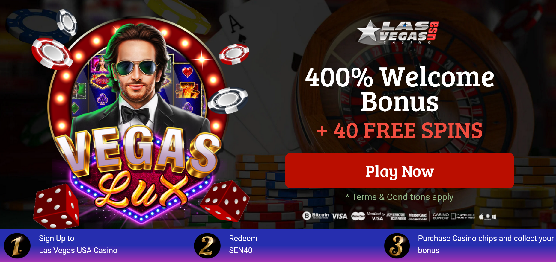 400% WELCOME BONUS | + 40 FREE SPINS