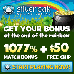 25 Free Spins at Silver Oak Casino!